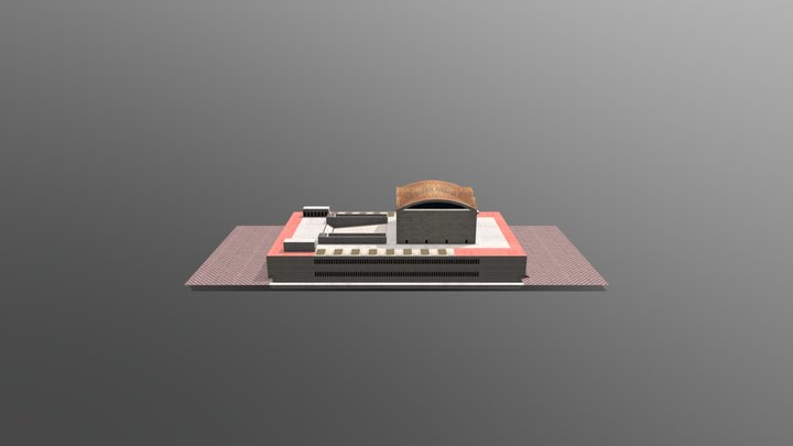 Palazo Dei Congressi 3D Model
