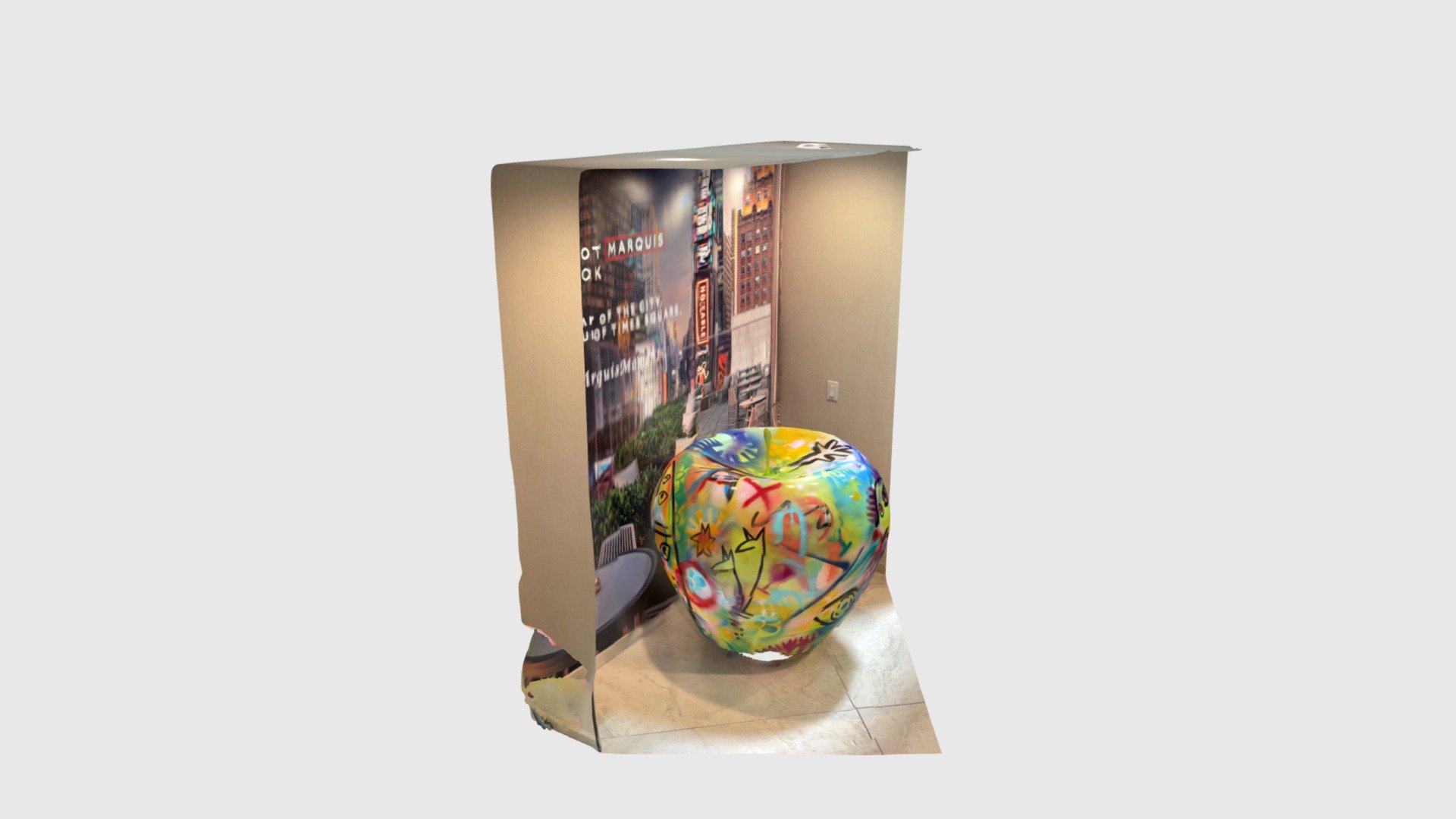Marriott Times Square apple statue