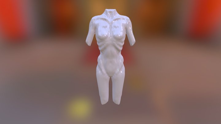 Skinny Girl Sculpt 3D Model