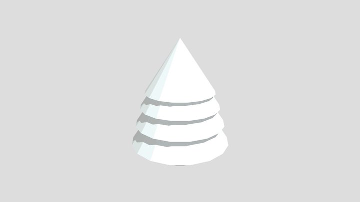 Pine - Low Poly (easy) 3D Model