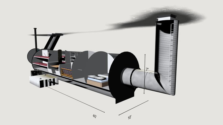 Pipe Shelter 3D Model