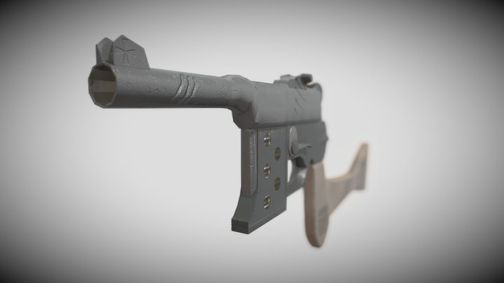 Vedlés automatikus Pisztoly - Hungarian Pistol 3D Model
