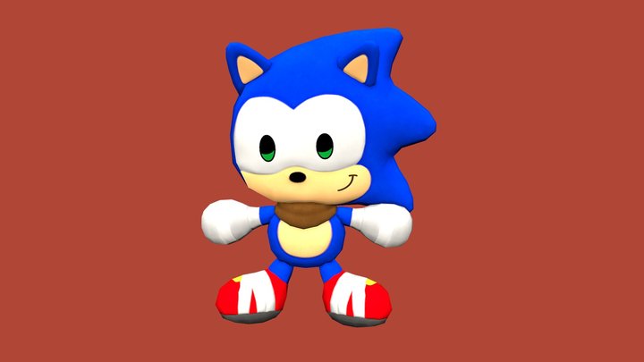 Sonic Boom Emoji Plush 3D 3D Model