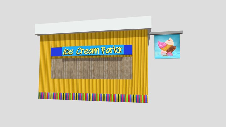 Ice cream parlor 3D Model