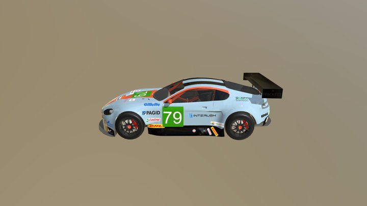 Aston martin touring car model 3D Model