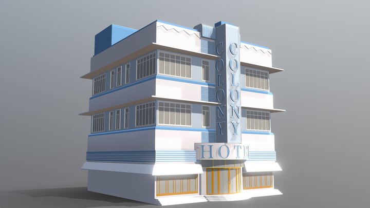 High Definition Building 3D Model