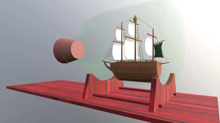 Buddelschiff II 3D Model