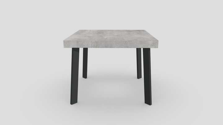 Tavolo Allungabile Tonia Cemento - BeHome 3D Model