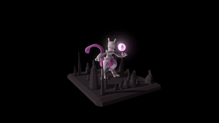 Pokemon - Mewtwo 3D Model