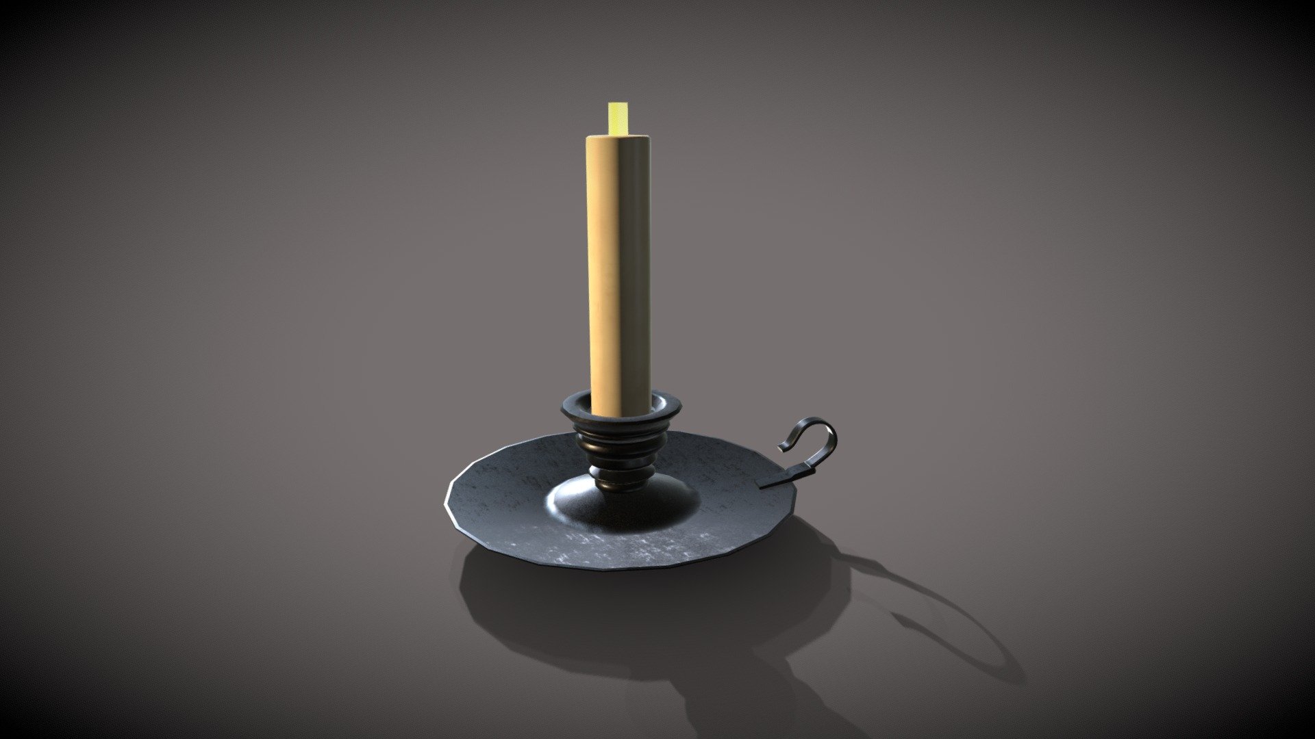 Low-Poly Victorian Gothic Candlestick - 3D model by emistew14 [81ecdae ...