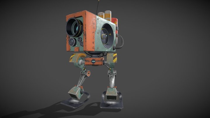 Walking Robot 3D Model