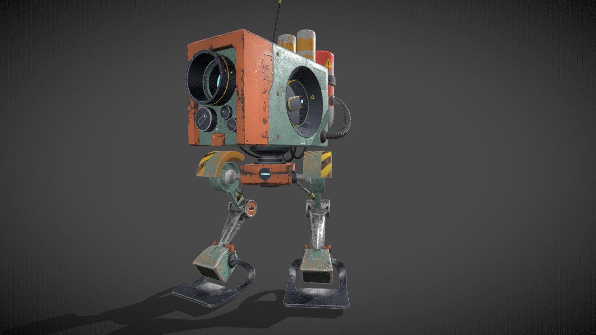 Walking Robot - 3D model by Ricardo Lionar (@ricardolionar) [81ee385 ...