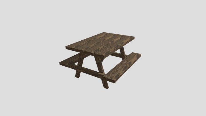 Bench/Table at Park – Free 3D Model STL