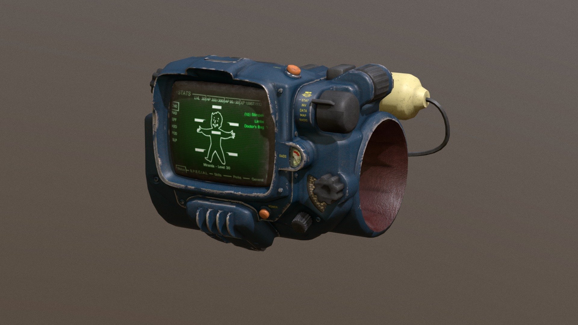 Pip-Boy 3000 Mark IV Vault-Tec corp. - Buy Royalty Free 3D model by ...