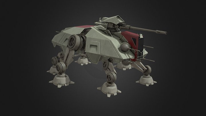 AT-TE Walker (Animated) 3D Model