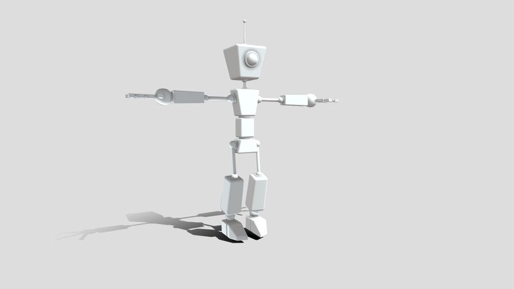 Robot Walk Animation 3D Model