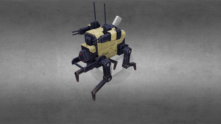 Dog-bot 3D Model