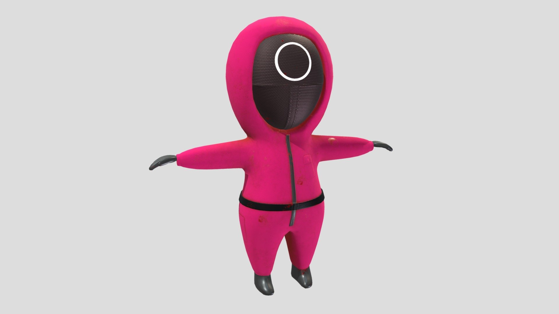 3D model Squid Game characters VR / AR / low-poly rigged animated