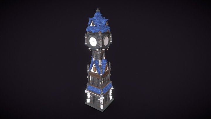 Clock Tower 3D Model