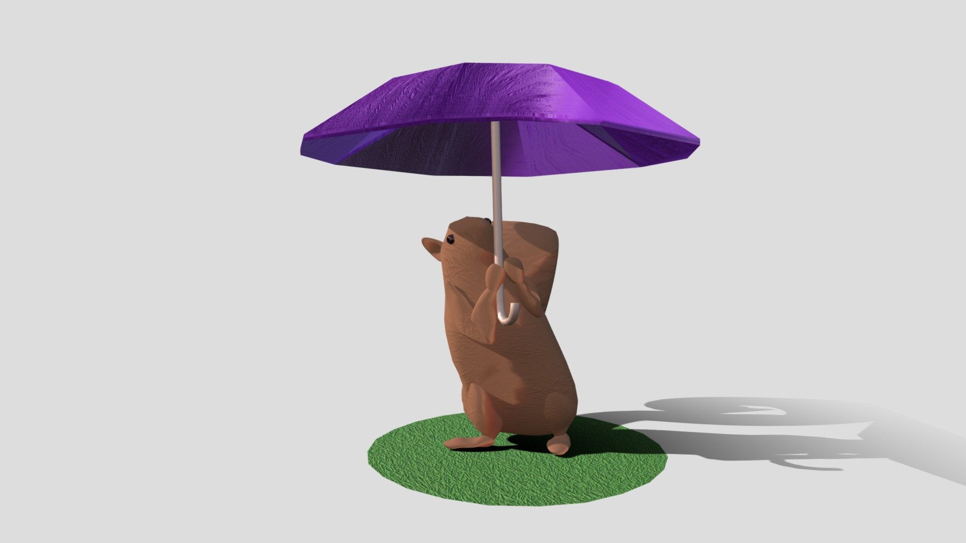 Character Blockout - Umbrella Squirrel