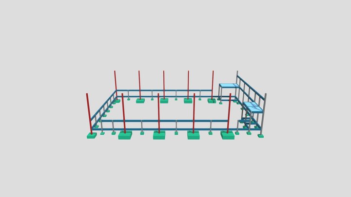 Portico Estrutural Quadra - Serra Dos Aimores 3D Model