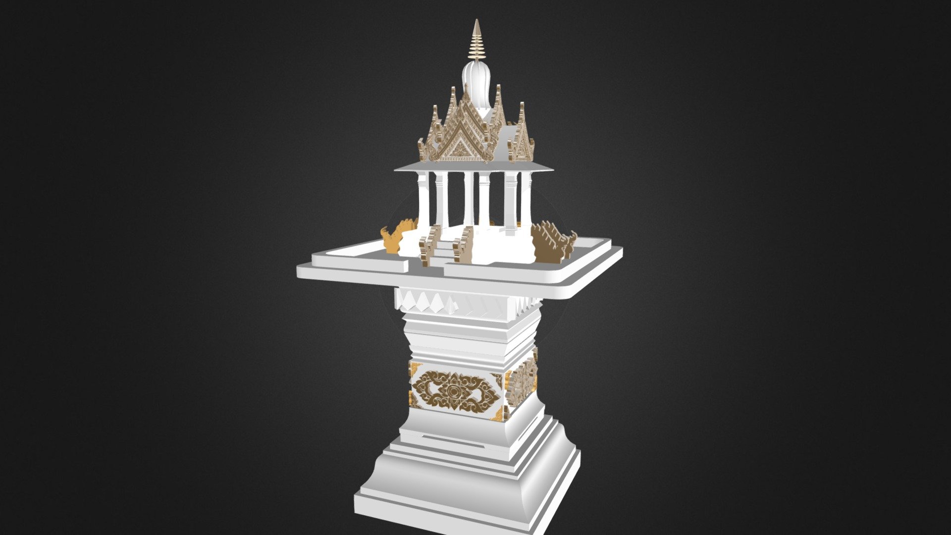 ศาลพระพรหม - Download Free 3D model by kositsuwan [81f31c9] - Sketchfab