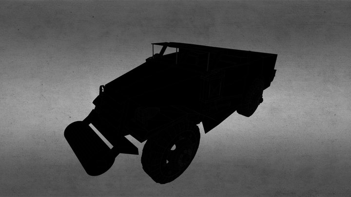 M3 Scaout Car  3D Model