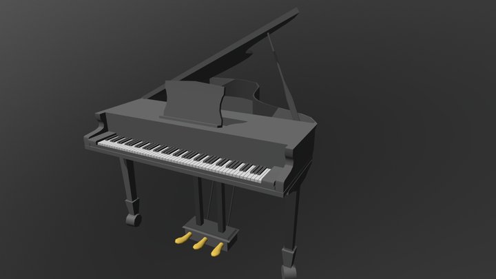 Piano Draft 3D Model