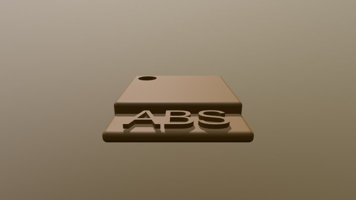 ABS Color Chip 3D Model
