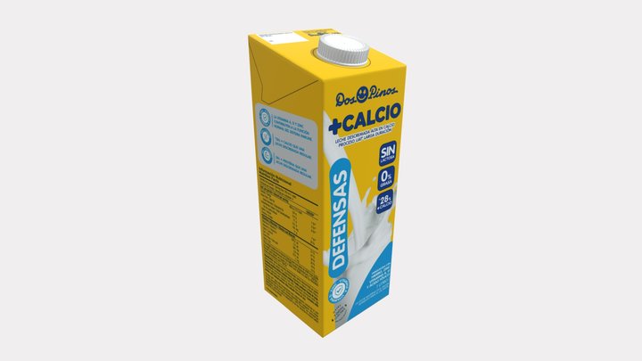 Dos Pinos - Leche Calcio Defensas 3D Model