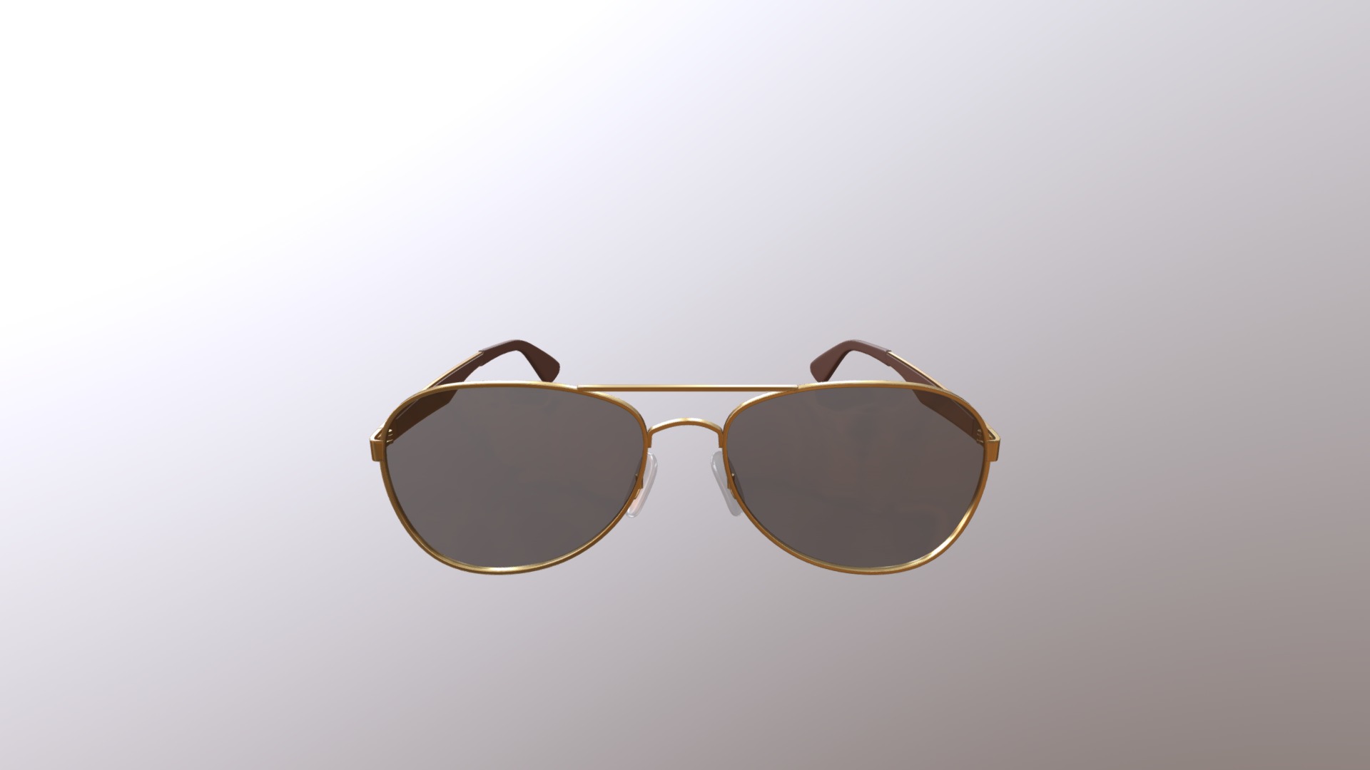 3D model Gold Polarized Sunglasses - This is a 3D model of the Gold Polarized Sunglasses. The 3D model is about logo.