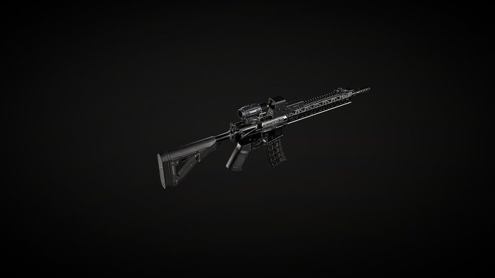 AR-15 3D Model