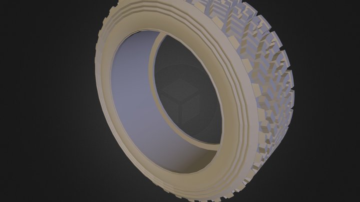 Citroen DS3 WRC Tyre High Poly 3D Model