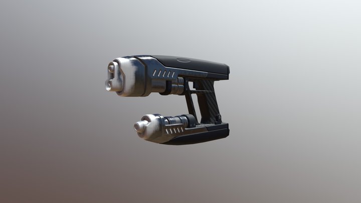Peter Quill's Gun 3D Model
