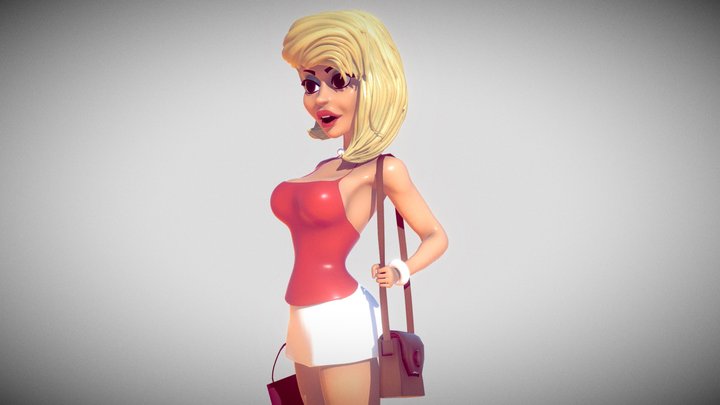 Condorito woman 3D Model