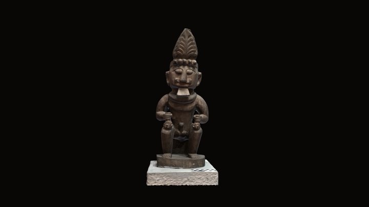 Adu Zatua (Ancestral Sculpture), Nias Indonesia 3D Model