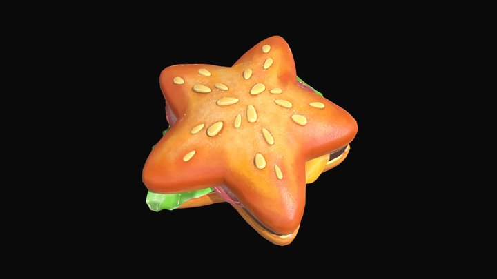 Space Burger 3D Model