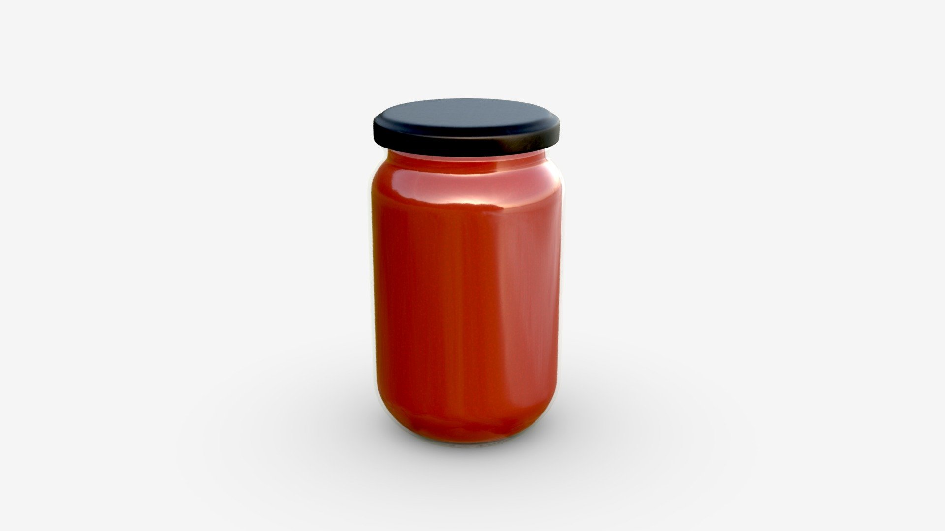 Tomato sauce jar Buy Royalty Free 3D model by HQ3DMOD (AivisAstics
