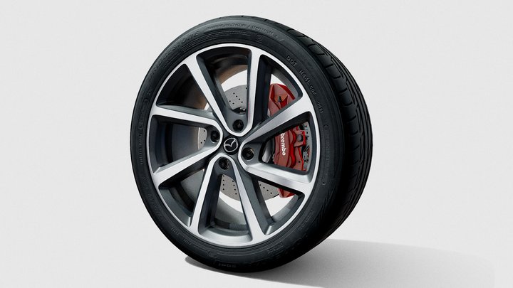 Mazda Miata alloy Wheel Design 66 3D Model