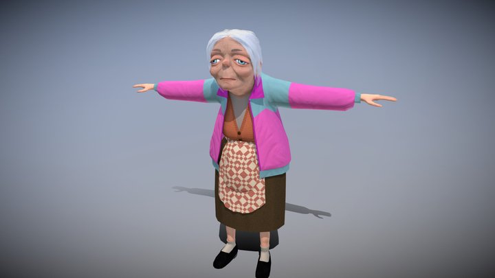 Old Witch 3D Model