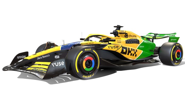 F1 McLaren MCL-38 Senna Tribute  2024 3D Model