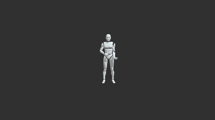 On_guard_with_a_rifle 3D Model