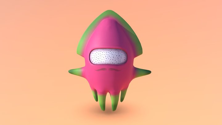 Dragonfruit Blooper 3D Model