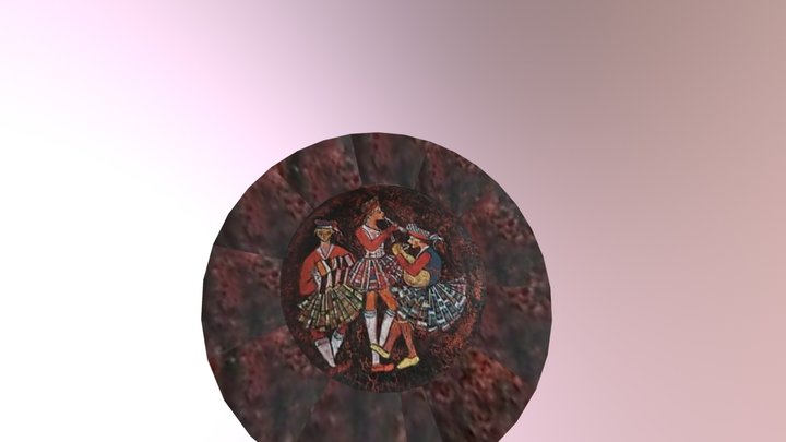 Piatto Giullari E Musici Vaganti 3D Model