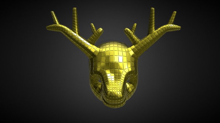 SQUID GAME MASK - VIP DEER 3D Model