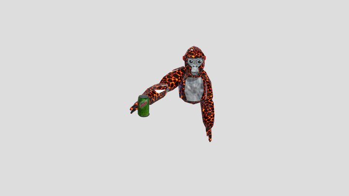GORILLA With Soda 3D Model