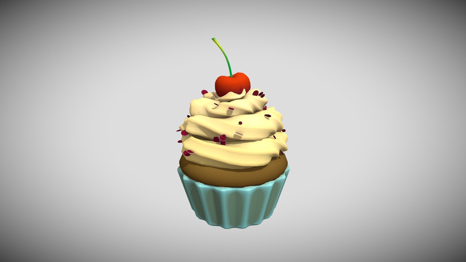 Cupcake - 3D model by Flixson123 [81fdba7] - Sketchfab