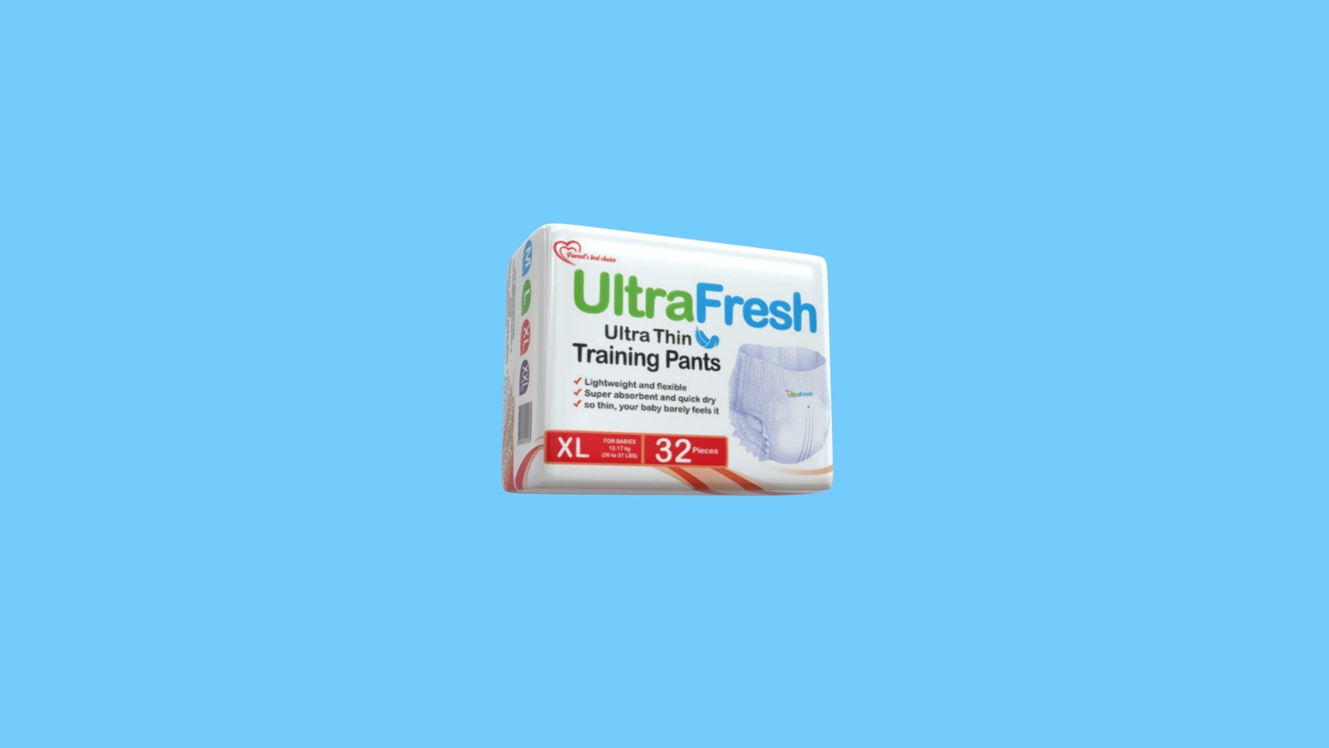 XLarge UltraFresh Ultra Thin Training Pants