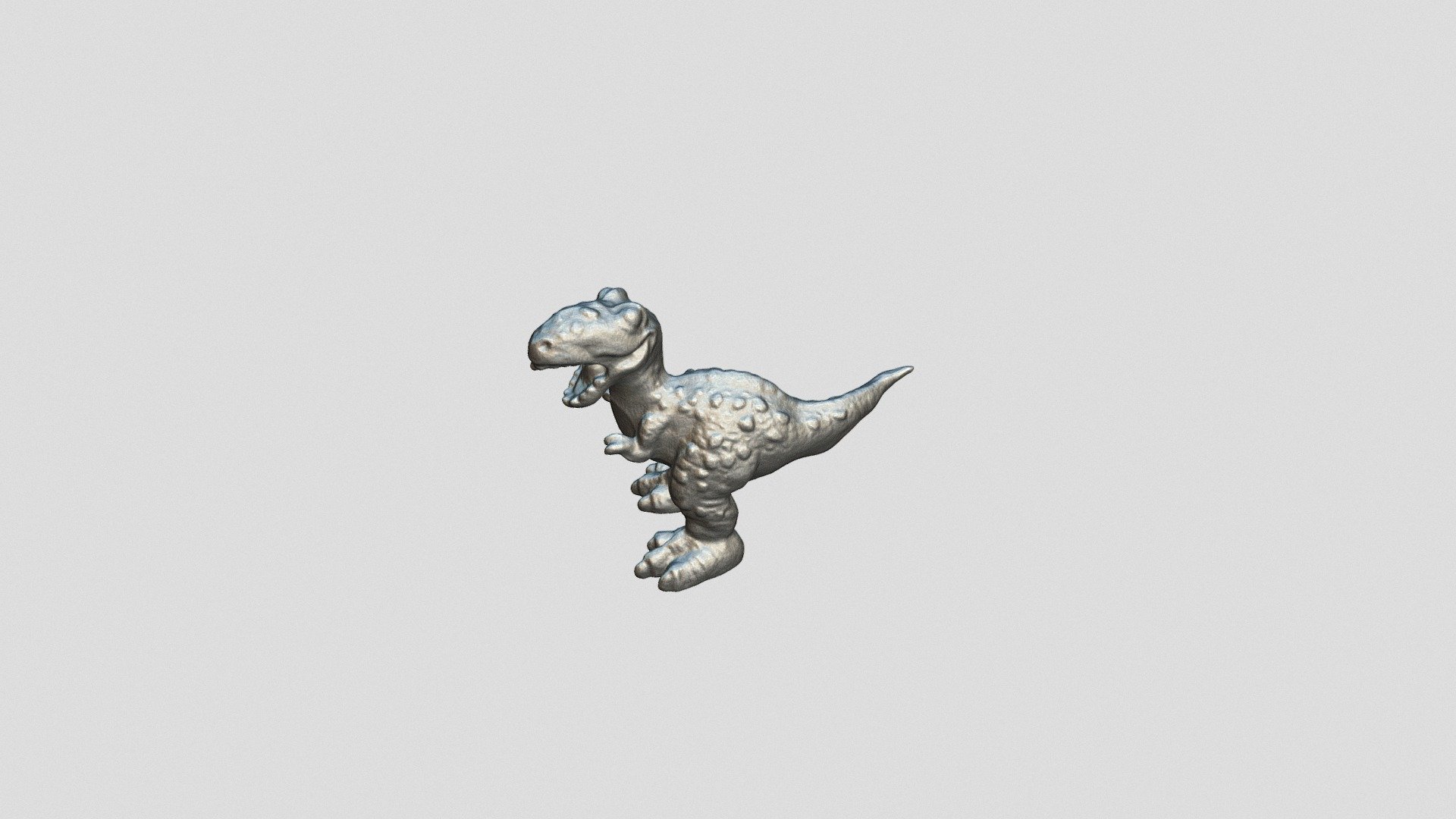 Dinosaurs T-rex 39mm scan with Einscan SE
