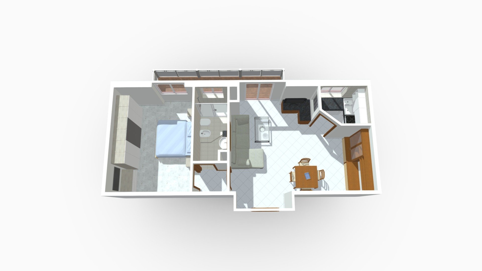 Bilocale Viale Lucania Milano — Sketchfab embed 3D viewer